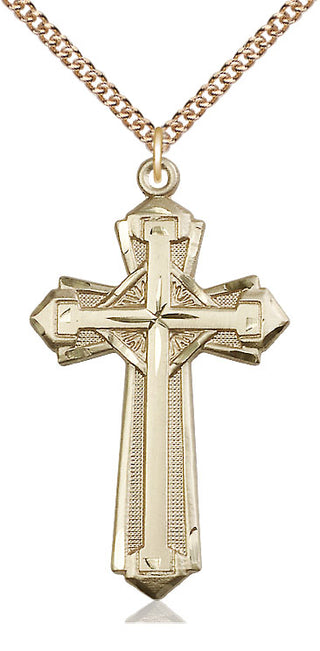 14kt Gold Cross Medal