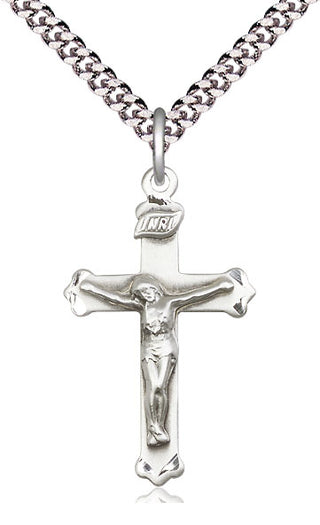 Pewter Crucifix Medal Catholic Jewelry