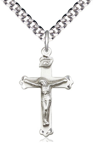 Pewter Crucifix Medal Catholic Jewelry