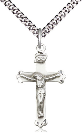 Pewter Crucifix Medal Catholic Jewelry
