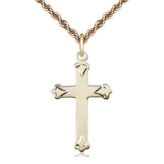 14kt Gold Cross Medal