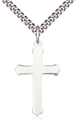 Sterling Silver Cross Medal Catholic Jewelry