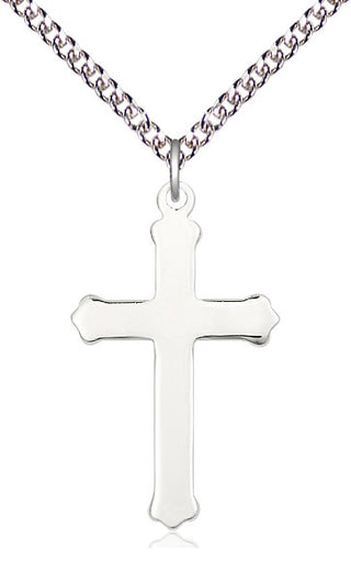 Sterling Silver Cross Medal Catholic Jewelry