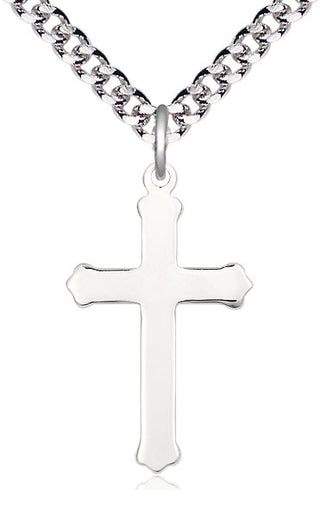 Sterling Silver Cross Medal Catholic Jewelry