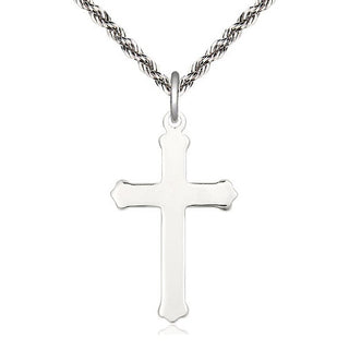 Sterling Silver Cross Medal Catholic Jewelry