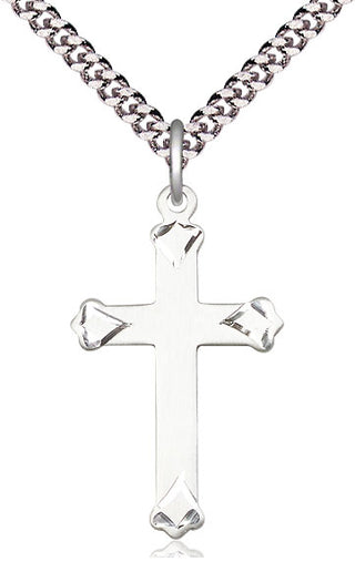 Sterling Silver Cross Medal Catholic Jewelry