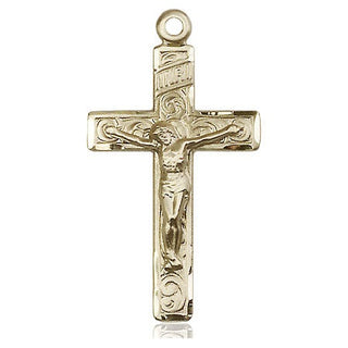 14kt Gold Filled Crucifix Medal