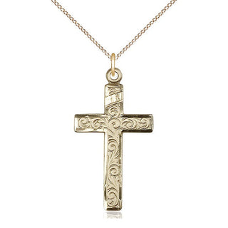 14kt Gold Cross Medal