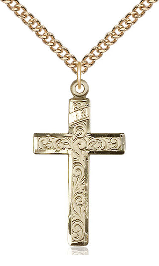 14kt Gold Cross Medal