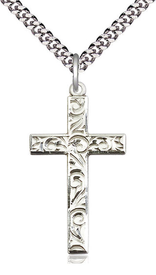 Sterling Silver Cross Medal Catholic Jewelry