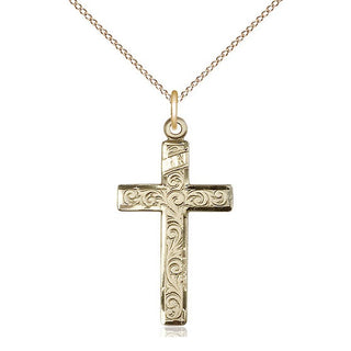 14kt Gold Cross Medal