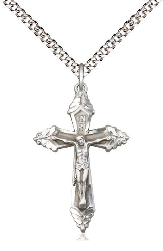 Pewter Crucifix Medal Catholic Jewelry