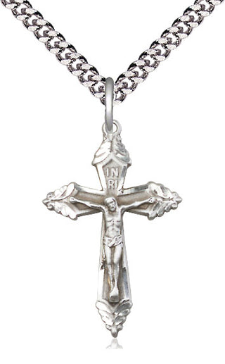 Pewter Crucifix Medal Catholic Jewelry