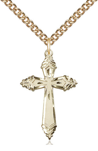 14kt Gold Cross Medal