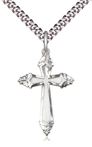 Sterling Silver Cross Medal Catholic Jewelry