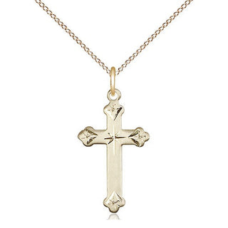 14kt Gold Cross Medal