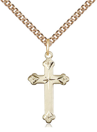14kt Gold Cross Medal