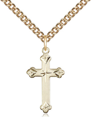14kt Gold Cross Medal