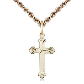 14kt Gold Cross Medal