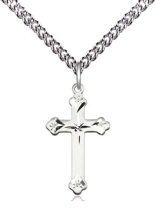 Sterling Silver Cross Medal Religious Jewelry