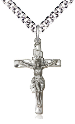 Pewter Crucifix Medal Catholic Jewelry