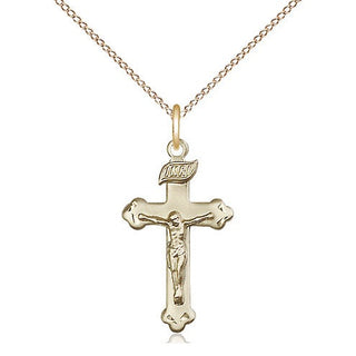 14kt Gold Filled Crucifix Medal Religious Jewelry