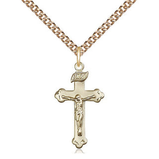 14kt Gold Filled Crucifix Medal Religious Jewelry