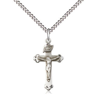 Sterling Silver Crucifix Medal Religious Jewelry