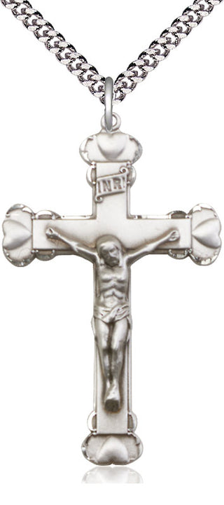 Pewter Crucifix Medal Religious Jewelry