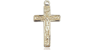 14kt Gold Filled Crucifix Medal