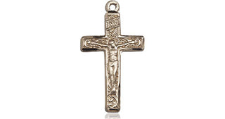 14kt Gold Crucifix Medal