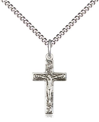 Sterling Silver Crucifix Medal Religious Jewelry