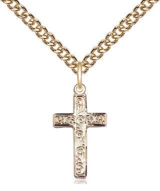 14kt Gold Cross Medal