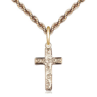 14kt Gold Cross Medal