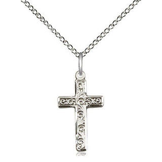 Sterling Silver Cross Medal Religious Jewelry