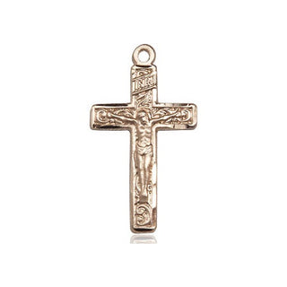 14kt Gold Filled Crucifix Medal