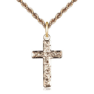 14kt Gold Cross Medal