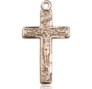 14kt Gold Filled Crucifix Medal