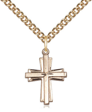 14kt Gold Filled Cross Medal Religious Jewelry