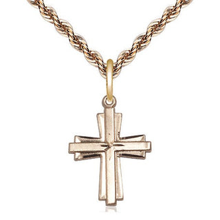 14kt Gold Cross Medal