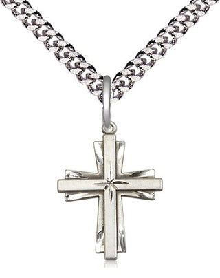 Sterling Silver Cross Medal Religious Jewelry