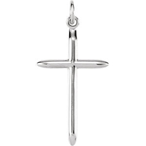 Sterling Silver 25x15 MM Cross Pendant without Packaging