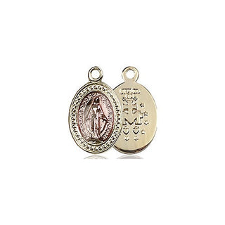 Gold Plate Sterling Silver Miraculous Medal