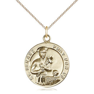 14kt Gold Filled Saint Gerard Medal Catholic Jewelry