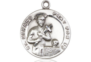 Sterling Silver Saint Gerard Medal Catholic Jewelry