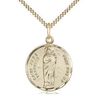 14kt Gold Filled Saint Jude Medal Catholic Jewelry