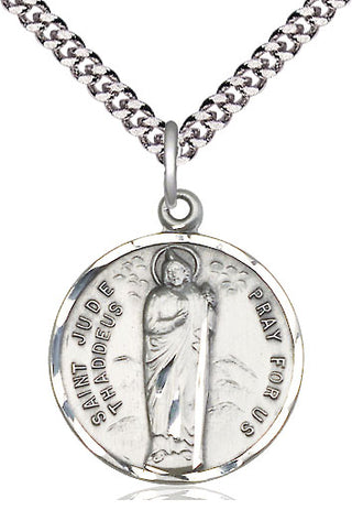 Sterling Silver Saint Jude Medal Catholic Jewelry
