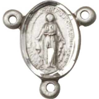 Sterling Silver Miraculous Rosary Center Rosary Center