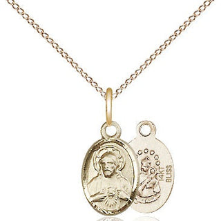 14kt Gold Scapular Medal