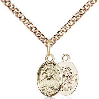 14kt Gold Scapular Medal